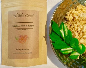 oatmeal scrub, milk honey scrub, sugar scrub, body scrub, bath scrub, shower scrub, scrub for body, baby shower gift, natural scrub,