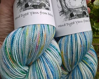 Hand Dyed Sock/Fingering Weight Yarn - 100g 75/25 Superwash Merino/Nylon - Swallows and Amazons