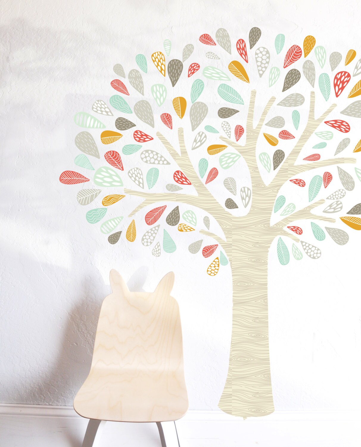 Wall Decal Whimsical Tree WALL DECAL Wall Sticker Room