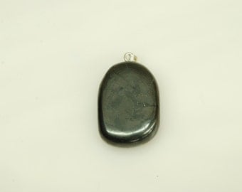 Oval Shungite Pendant 22x30