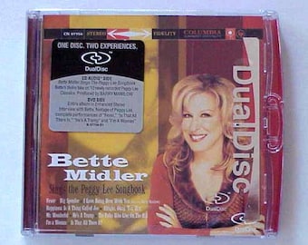 Bette Midler Sings the Peggy Lee Songbook- Dual Disc CD-DVD Sealed New CD-Side