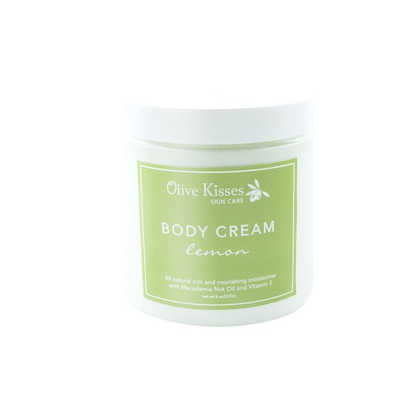 Body Cream Lemon Fragrance all natural Organic Body and