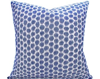 Kravet Ikat Geometric Decorative Pillow Cover - Throw Pillow - Both Sides - 12x16, 12x20, 14x18, 14x24, 16x16, 18x18, 20x20, 22x22