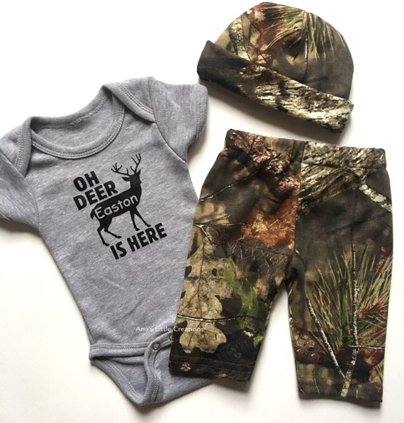 Mossy Oak RealTree Baby Boy Newborn Take Home Outfit Camo