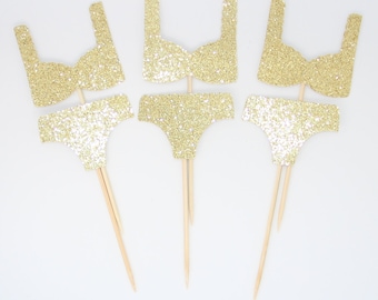 Bachelorette cupcake toppers