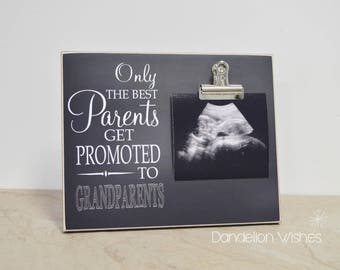 Only The Best Parents Get Promoted to Grandparents Photo Frame, New Grandparent Gift, Pregnancy Announcement Gift For Grandparents, 8x10 **