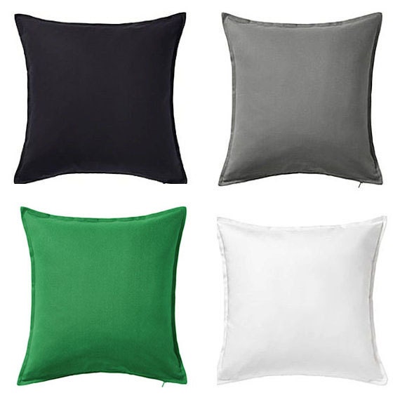 New BLANK 20x20 IKEA cotton pillow cover Choose black