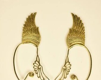 Elf Ear Cuffs Angel Wing Brass