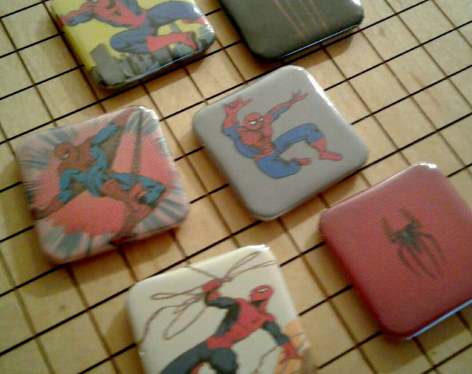 Spiderman, Magnets, Fridge Magnets, Spiderman Art, Comics, Comic Book Art