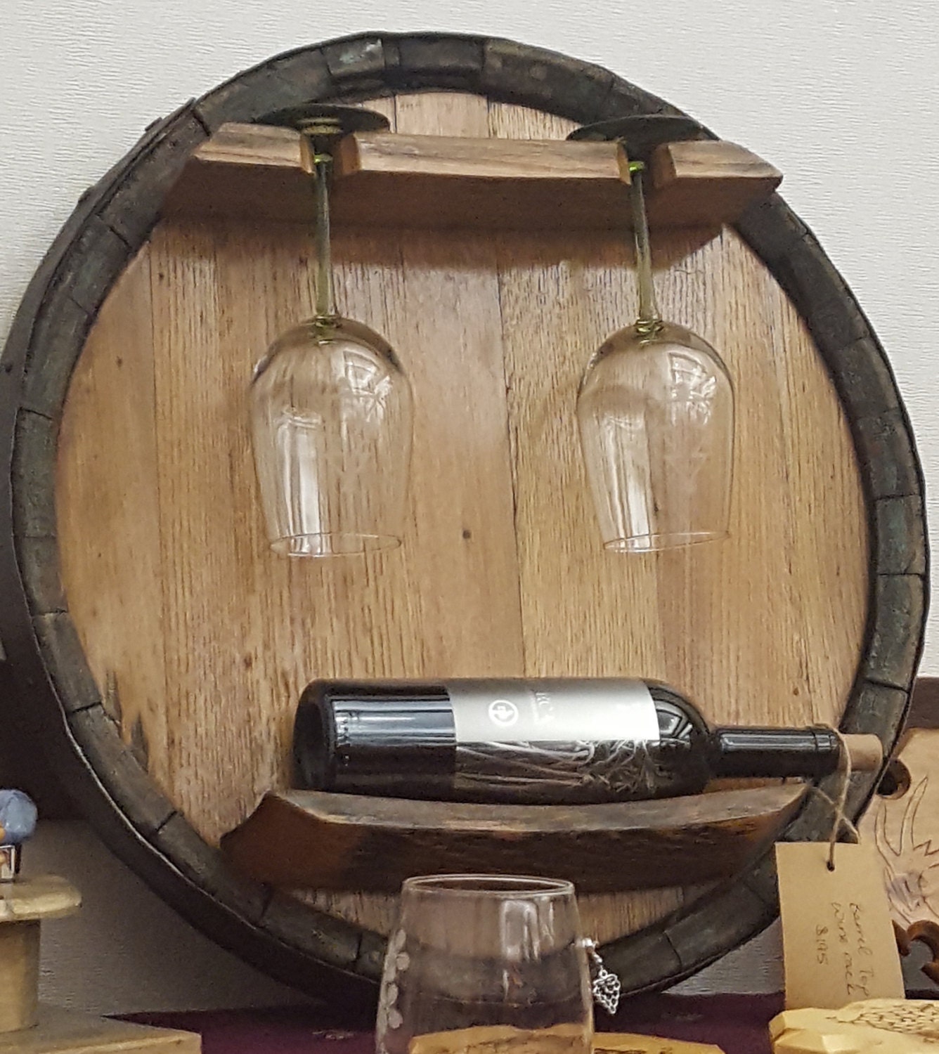 Wine Barrel Wine Rack/Wall Art