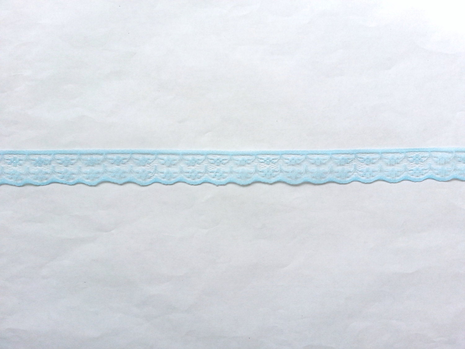 10 Yards of Light Blue Lace Ribbon/ Baby Blue Lace Ribbon/ Light Blue ...