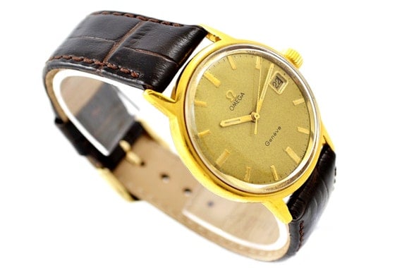 Vintage Omega Geneve Cal.613 Hand Wind Gold Plated Mens Watch 338 -  Make me an offer!