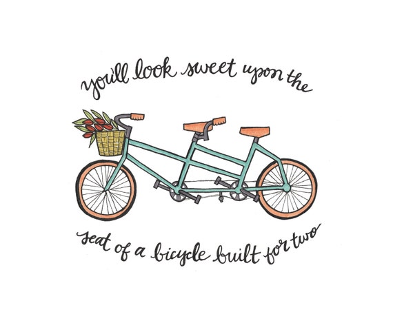 bicycle built for two clipart - photo #7