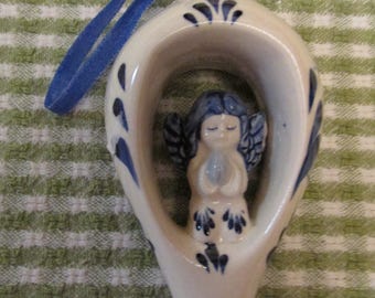 Delft Angel Ornament Blue and White