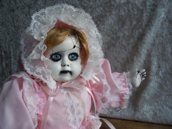 scary crawling doll