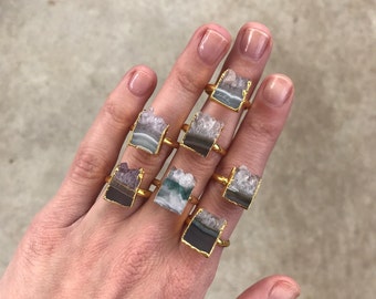 Amethyst Slice Ring