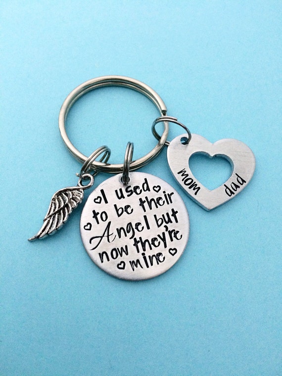 Memorial Gift Sympathy Keychain In loving memory Mom and