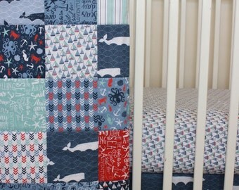whale crib bedding | etsy whale crib bedding | etsy