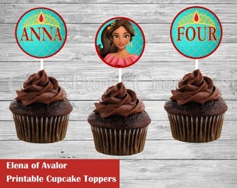 Elena of Avalor Cupcake Toppers, Elena of Avalor Favors