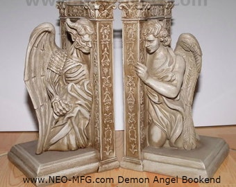 Angel Demon Book ends table sculpture decor www.NEO-MFG.com set of 2