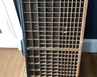 Antique Letterpress Printers Drawer With Handle