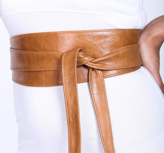 Brown Leather Belt Womens