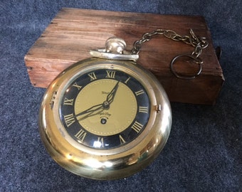 Vintage United pocket watch hanging clock