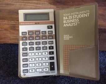 Vintage calculator Texas Instrument BA-35