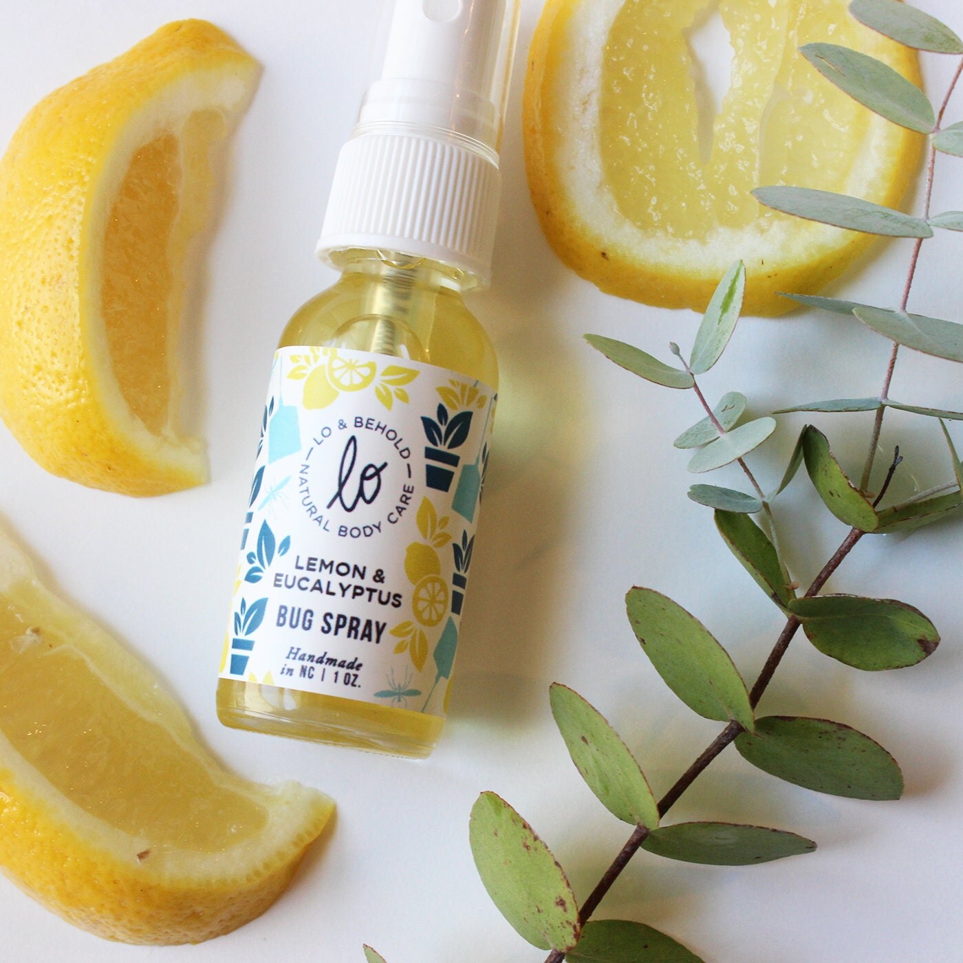 Lemon & Eucalyptus Bug Spray 100 Natural/ by LoandBeholdNaturals