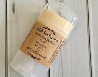Organic Deodorant - Vegan Deodorant - Aluminum Free - Natural Deodorant - Non Toxic - Deodorant - Natural Antiperspirant - Essential Oils