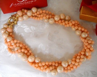 Handmade Natural White Pacific Sea Coral Necklace (18-25 Inches)