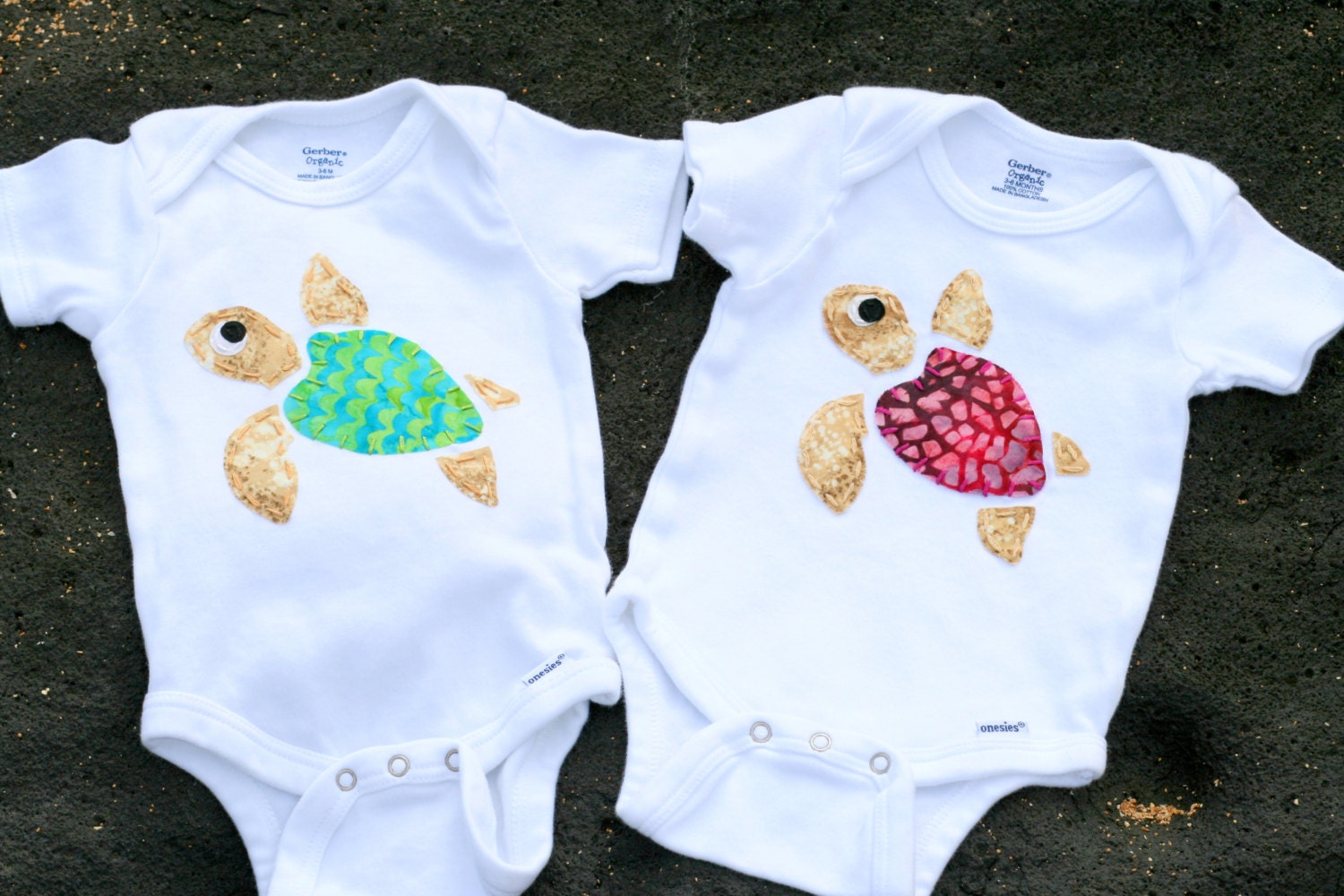 Turtle Onesie Honu Hawaiian Turtle Baby Boy Baby Girl