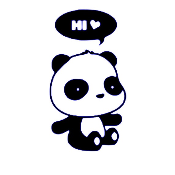 Download 5 cute panda , SVG files, cricut, cut files, applique ...