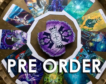 PRE ORDER 78 Tarot Astral Deck - Space Tarot, Aliens, Sci-Fi Tarot Deck, Cosmic, Intergalactic, Indie Tarot, Artists Tarot, Limited Edition