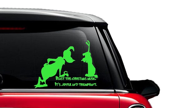 Grinch Who Stole Christmas Decal Car Mac by PrettyLittleCharmer