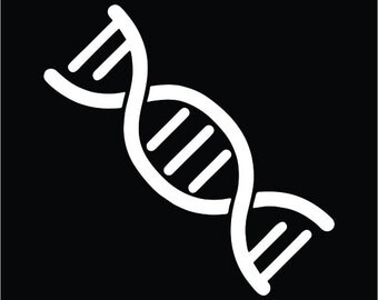 DNA Double Helix Vinyl Decal / Sticker 2(TWO) Pack