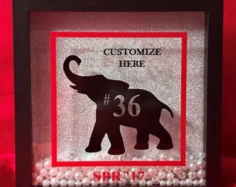 Elephant Shadow Box - Delta Sigma Theta Inspired