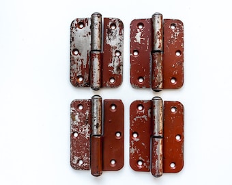 Old door hinges Vintage hinges Industrial decor Farmhouse decor Industrial salvage Hardware Loft decor