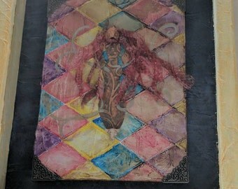 Angrboda and Audhumla Shadowbox Shrine