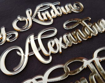 Place cards Wedding gold mirror place cards Acrylic place cards Gold Wedding place cards GOLD place cards Acrylic laser cut place names