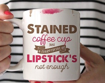 Coffee Mug No Control Lyrics Coffee Mug - Stained Coffee Cup Just a Fingerprint of Lipstick's Not Enough - One Direction