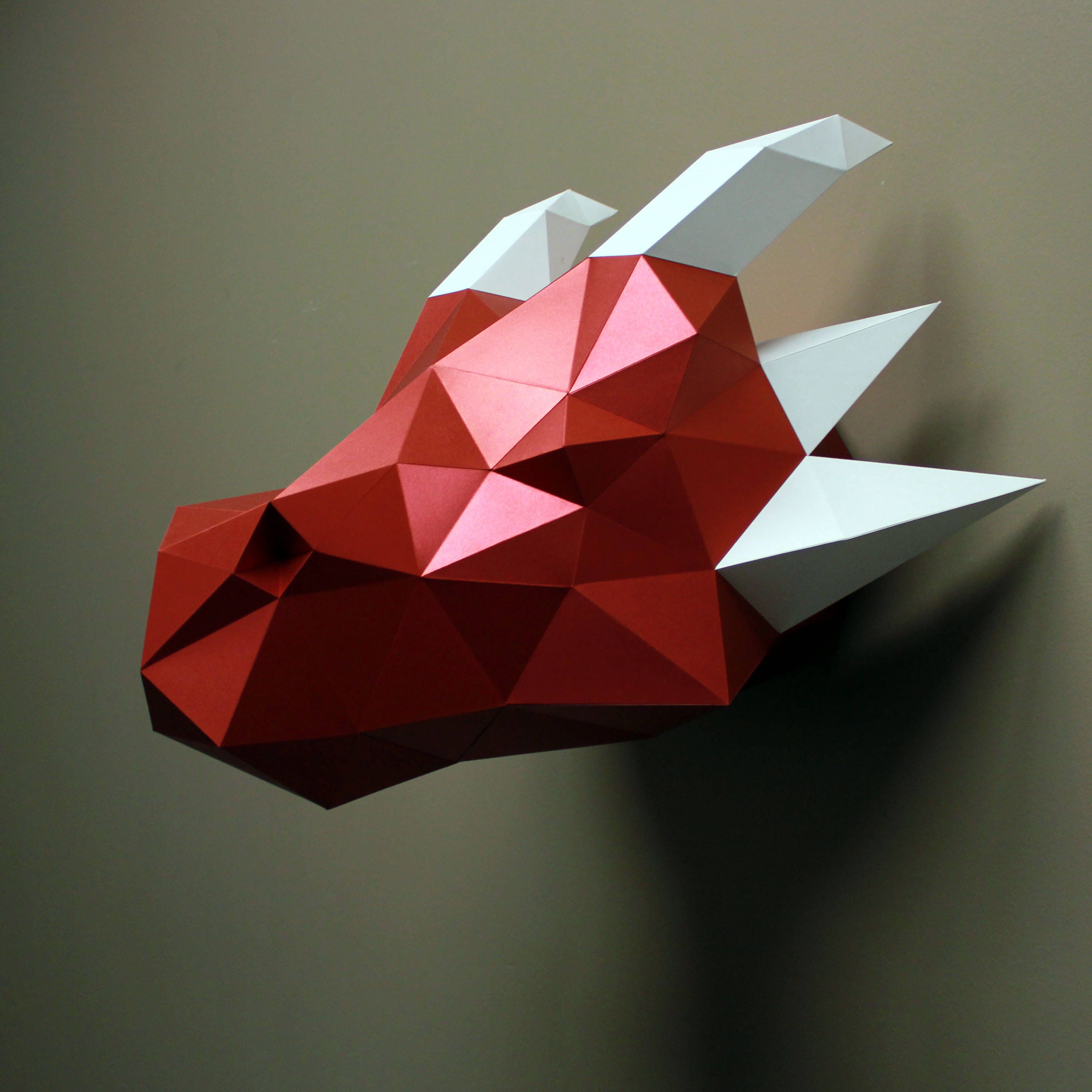 Jasper the Dragon Polygon DIY Dragon DIY Papercraft