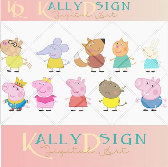 Download peppa pig family svg files for cricut