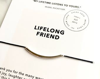 Sterling Silver Tube Bracelet/ Inspirational Jewelry/ Friendship Bracelet