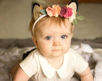 Deer Headband, Fawn Ears, Deer Ears Headband - Fawn Felt Ears - Doe Ears - Kid's Headband - Deer Headband, Fall Headband