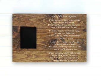 Letter From Heaven - Sympathy Gift Father - Sympathy Gift Mother - Condolence Sign - Grieving Gift - Loss of Parent Gift - Rustic Memorial
