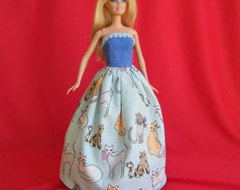 Barbie Ball Gown: barbie doll clothes, barbie clothes, barbie dress, fashion doll dress, princess barbie, barbie princess, buttercup dress
