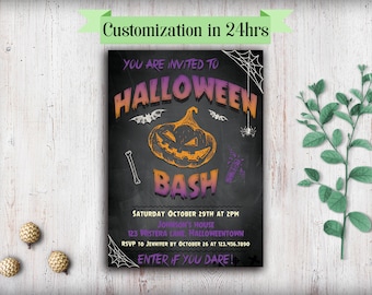 Printable spooky Halloween party invitations Halloween invitations printable Adult halloween invitation download halloween invites Costume