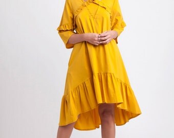  mustard  yellow  bridesmaid  dress  Etsy UK 