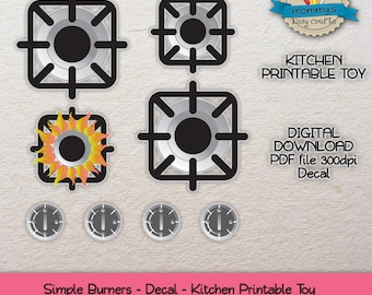 toy stove decals